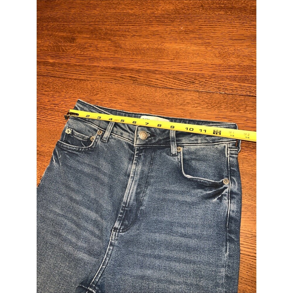 Zara Jeans Womens Size 4 Blue Stretch High Rise Skinny Pockets Casual Denim - Picture 5 of 9